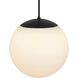 Rondure LED 18 inch Sand Black Outdoor Pendant