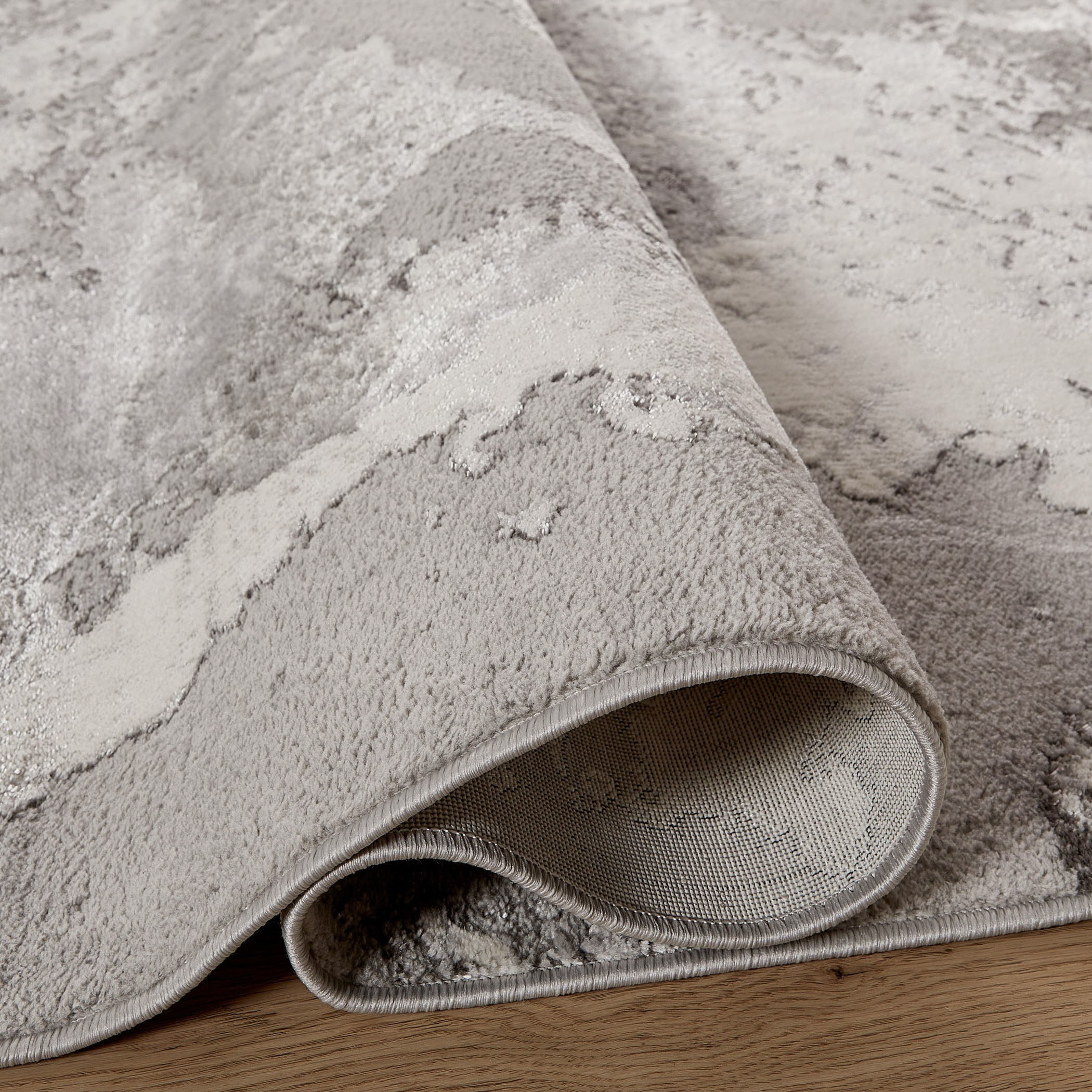 Ayda 36 X 24 inch Black/Grey Rug in 2 x 3