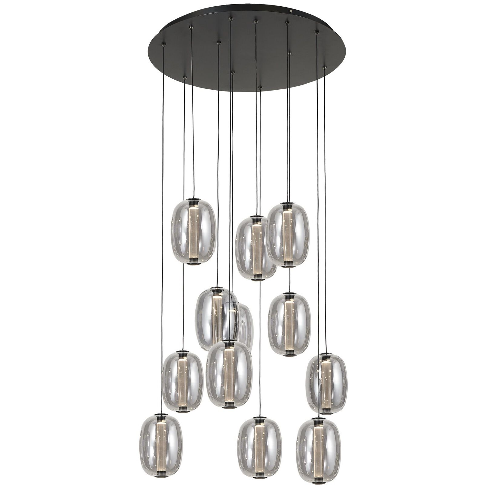 Vega LED 23.5 inch Black Chandelier Ceiling Light