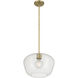 Pomari 1 Light 14 inch Vintage Brass Pendant Ceiling Light