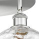 Athens Water Glass 3 Light 19.75 inch Satin Nickel Flush Mount Ceiling Light