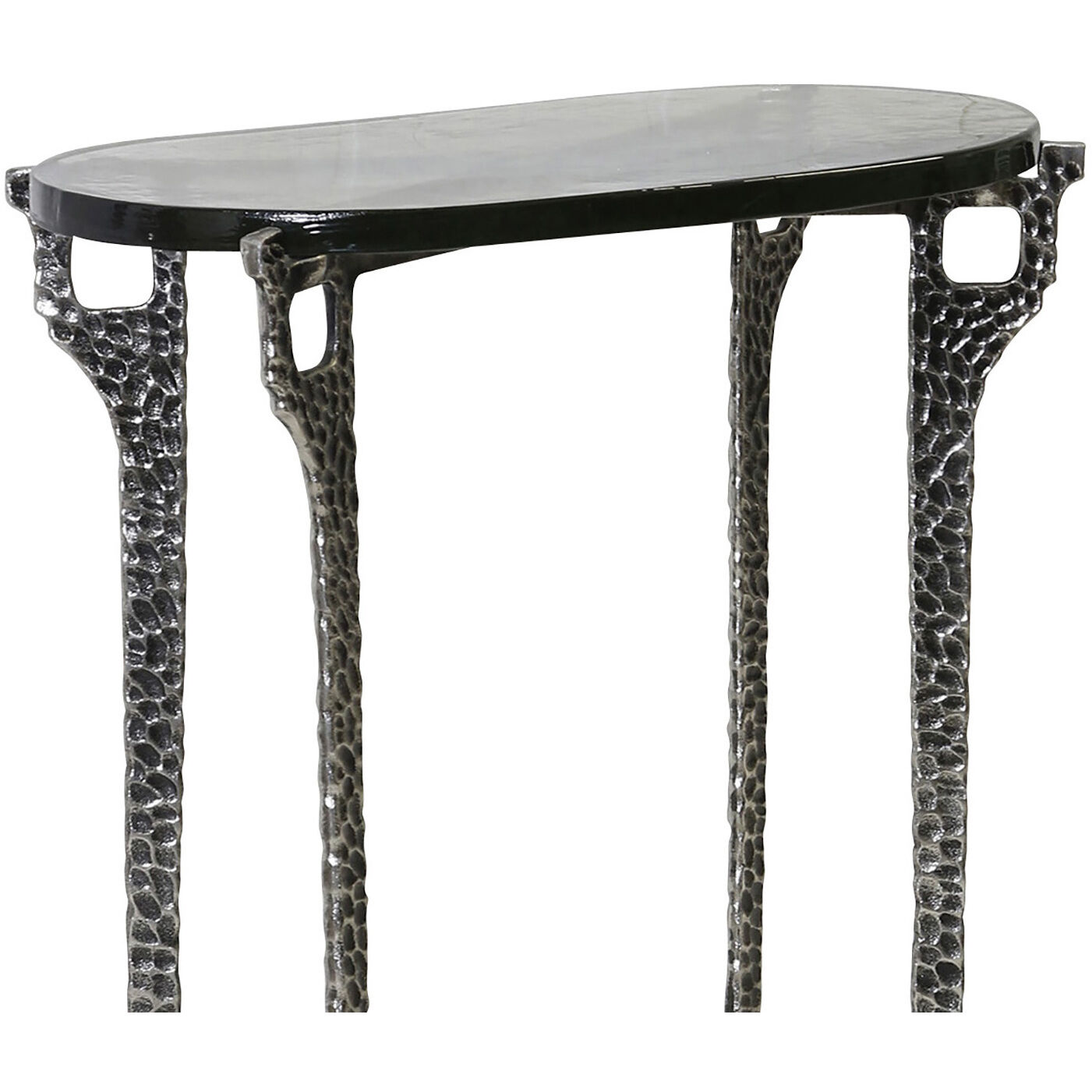 Ripple Silver and Smoke Accent Table Set