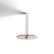 Combi LED 9 inch Matte White Pendant Ceiling Light in Tea Brown Glass, Suspension / Flush Mount 2-in-1