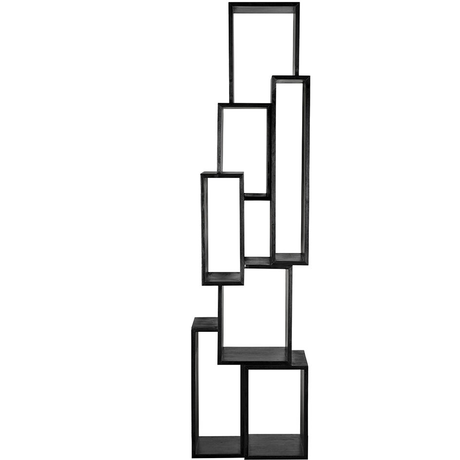 Lincoln Charcoal Black Bookcase