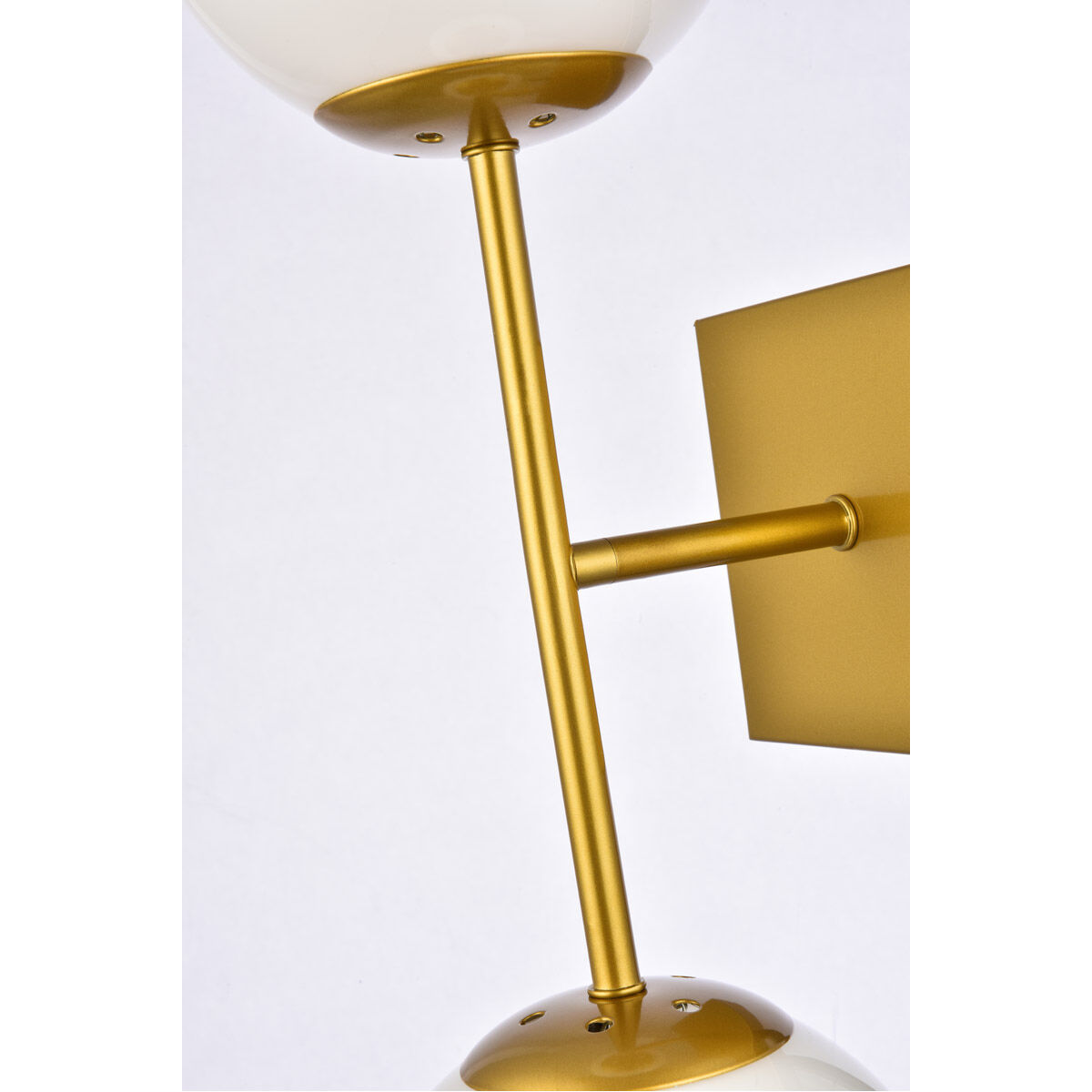 Neri 2 Light 7 inch Brass Bath Sconce Wall Light