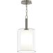 Mack 1 Light 8 inch Brushed Nickel Pendant Ceiling Light