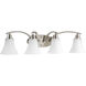 Athy 4 Light 30 inch Brushed Nickel Bath Vanity Wall Light