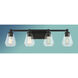 Clarity 4 Light 32 inch Coal Bath Vanity Wall Light