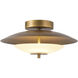 Prescott 15.63 inch Vintage Brass Flush Mount Ceiling Light