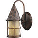 Rustica 1 Light 14 inch Antique Copper Outdoor Wall Sconce