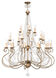 Isabella 21 Light 43 inch Hand Applied European Bronze Foyer Chandelier Ceiling Light