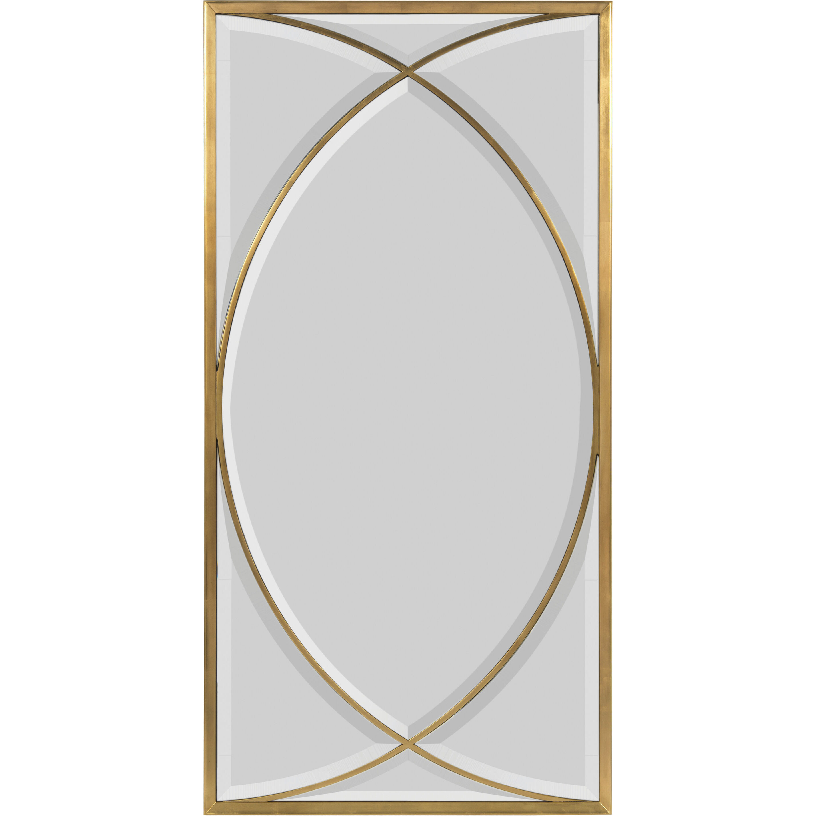 Euclid's 68 X 34 inch Gold Wall Mirror