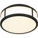 Panel Round LED 10.25 inch Sand Black Outdoor Flush Mount
