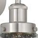 Beacon 1 Light 6.5 inch Brushed Satin Nickel Sconce Wall Light