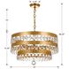 Perla 5 Light 22 inch Antique Gold Chandelier Ceiling Light