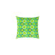 Miranda 20 X 20 inch Bright Blue and Grass Green Throw Pillow