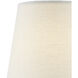 Grasscloth Off-White 5 inch Tapered Chandelier Shade