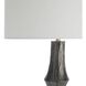 Grainger 30 inch 150.00 watt Graphite and Polished Nickel Lamp Portable Light