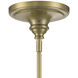 Emma 1 Light 14 inch Antique Brass Pendant Ceiling Light