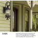 Casa Outdoor Wall Mount Lantern in Clear, Small