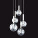 Bubbles 5 Light 21 inch Polished Nickel Pendant Ceiling Light