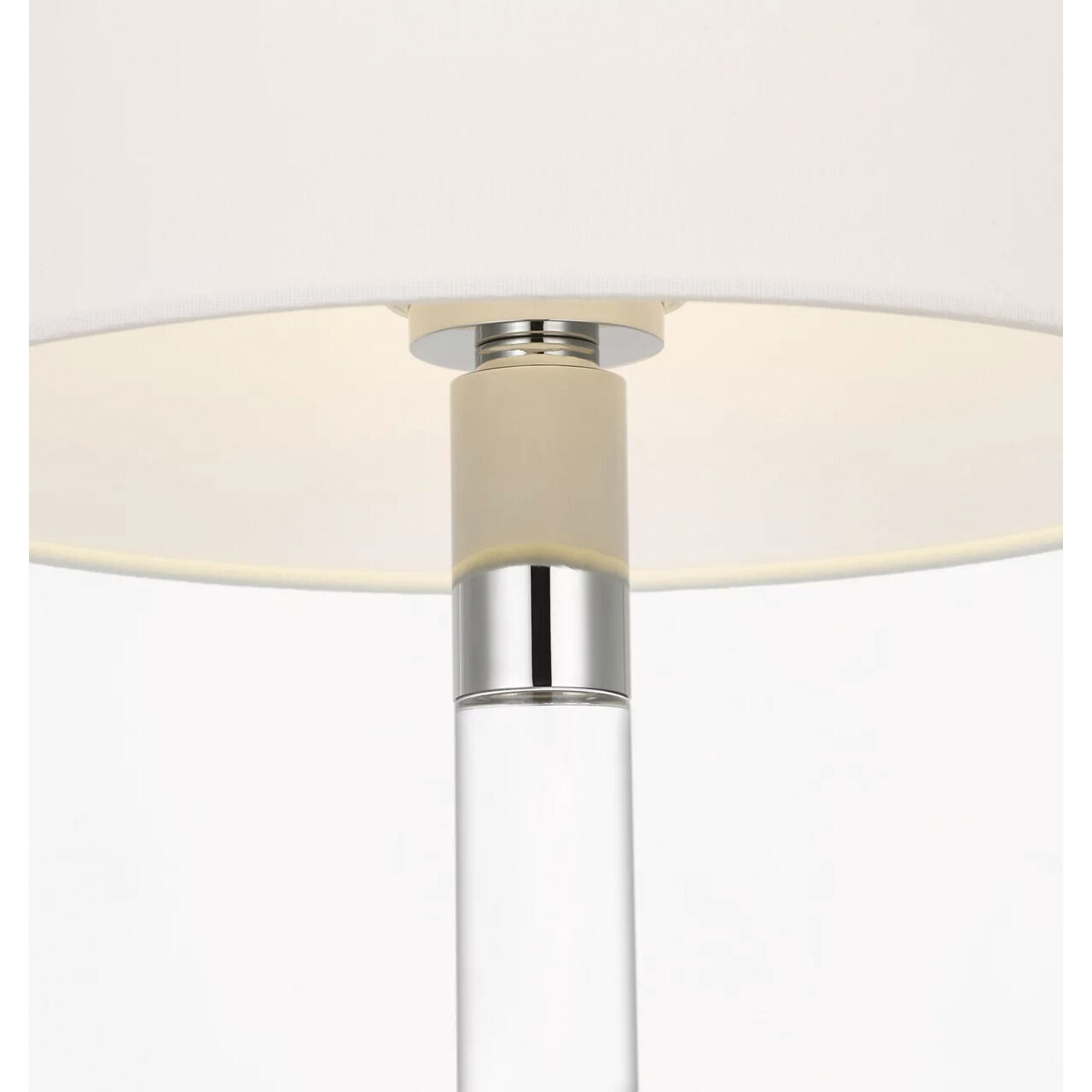AERIN Riga 53 inch 4.6 watt Crystal and Polished Nickel Cordless Floor Lamp Portable Light