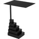 Nova 26 X 18.5 inch Matte Black Cigar Table