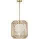 Pastis 1 Light 16 inch Warm Brass Pendant Ceiling Light