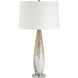 Lyra 28.5 inch 150.00 watt White with Metallic Gold Details Table Lamp Portable Light
