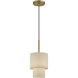 Bellingham 1 Light 7 inch Antique Gold Leaf Mini Pendant Ceiling Light