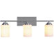 Albany 3 Light 25 inch Chrome Vanity Light Wall Light