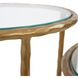 Tetro 22 X 18 inch Brass Nesting Tables