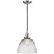 Franklin Restoration Seneca Falls 1 Light 9.5 inch Brushed Satin Nickel Mini Pendant Ceiling Light in Incandescent, Franklin Restoration