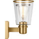 C&M by Chapman & Myers Alessa 2 Light 13.63 inch Burnished Brass Bath Vanity Wall Sconce Wall Light
