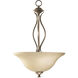Spencer 3 Light 15.75 inch Mystic Silver Pendant Ceiling Light