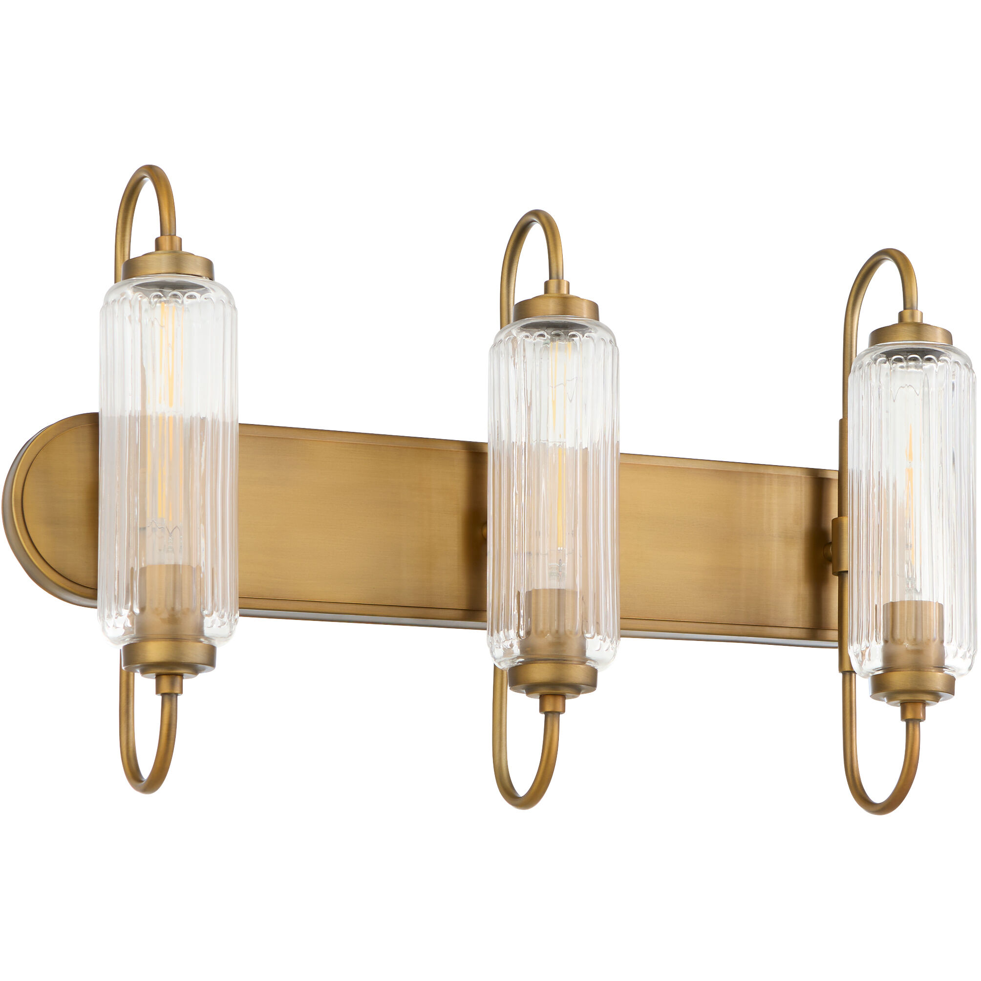 Whitmire 3 Light 24 inch Brushed Brass Vanity Light Wall Light