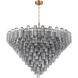 Addis 40 Light 62 inch Aged Brass Chandelier Ceiling Light
