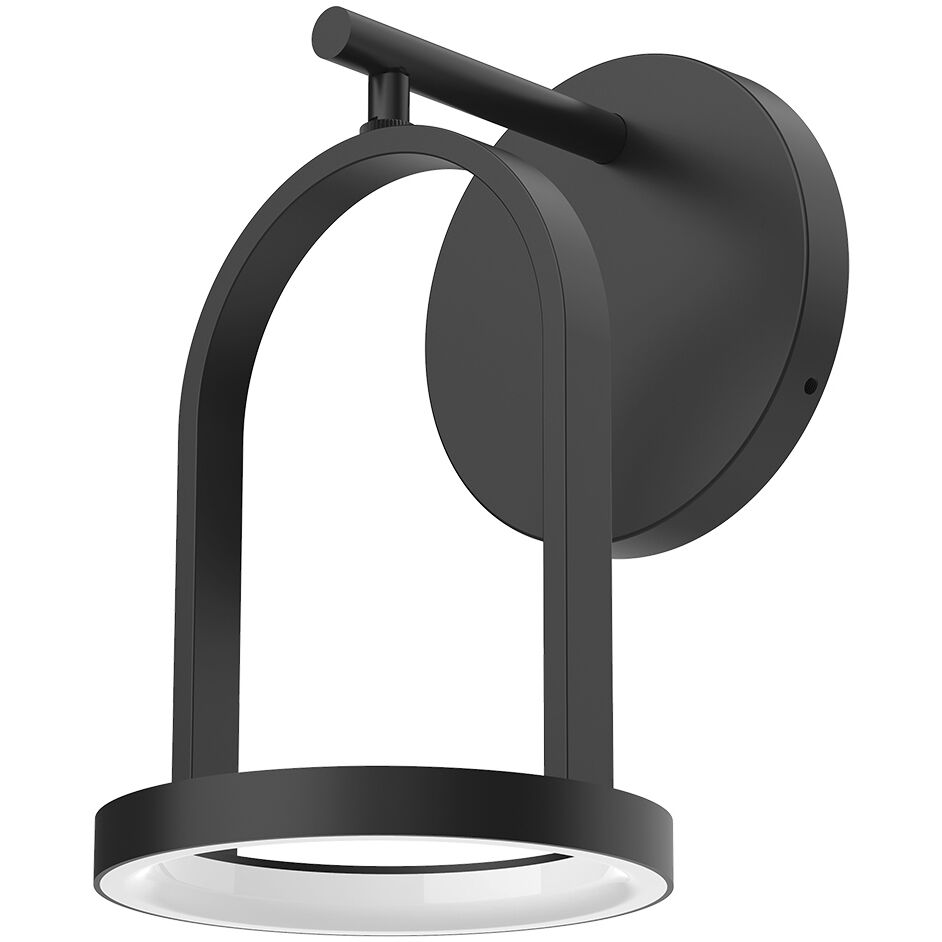 Trek LED 8.88 inch Black Exterior Wall Sconce