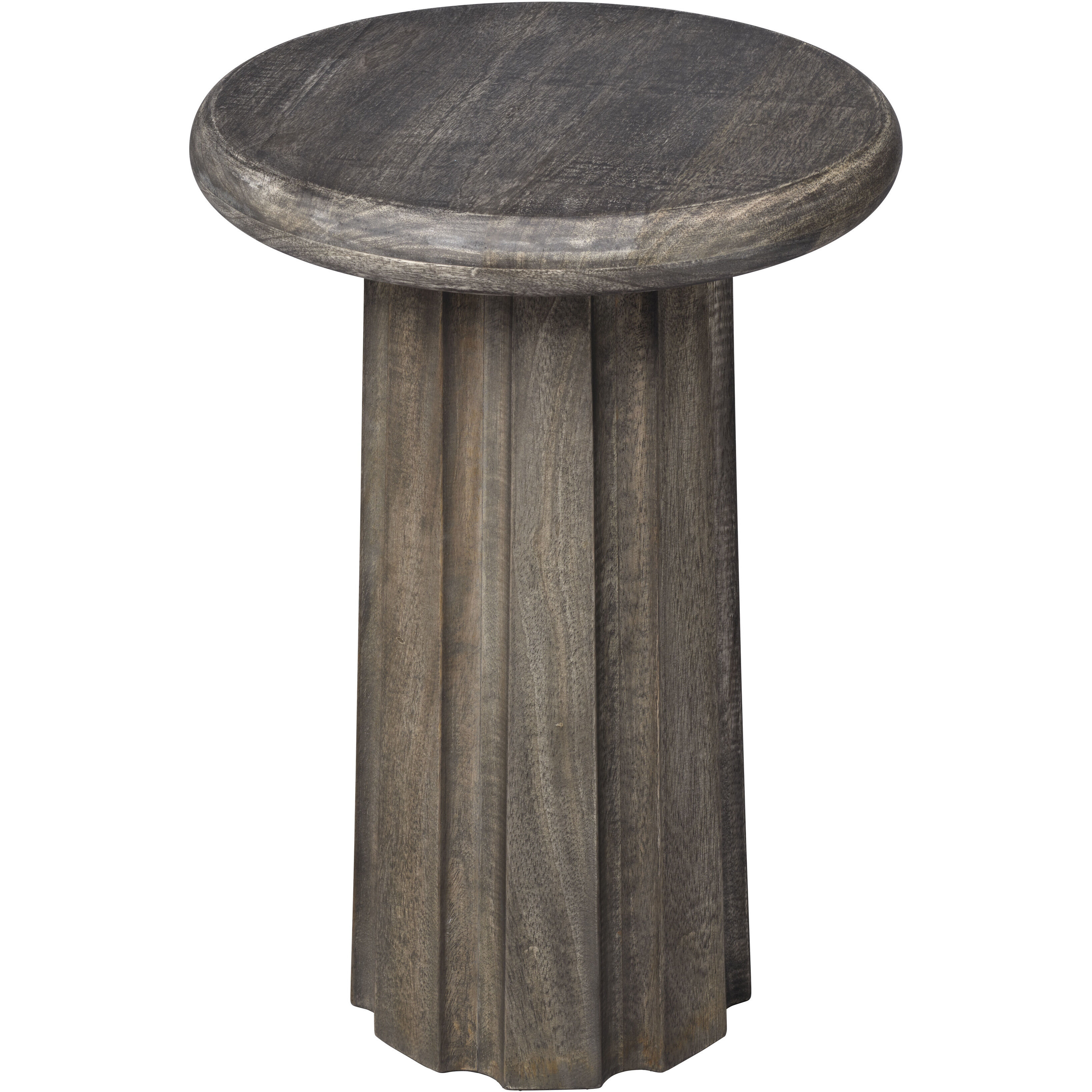 Cremini 21 X 14 inch Grey Wash Side Table, Inline