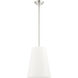 Prato 1 Light 11 inch Brushed Nickel Pendant Ceiling Light