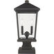 Beacon 2 Light 22 inch Oil Rubbed Bronze Outdoor Pier Mounted Fixture in 8.5