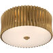 Aven 3 Light 16 inch Sand Coal Black and Legacy Brass Flush Mount Ceiling Light