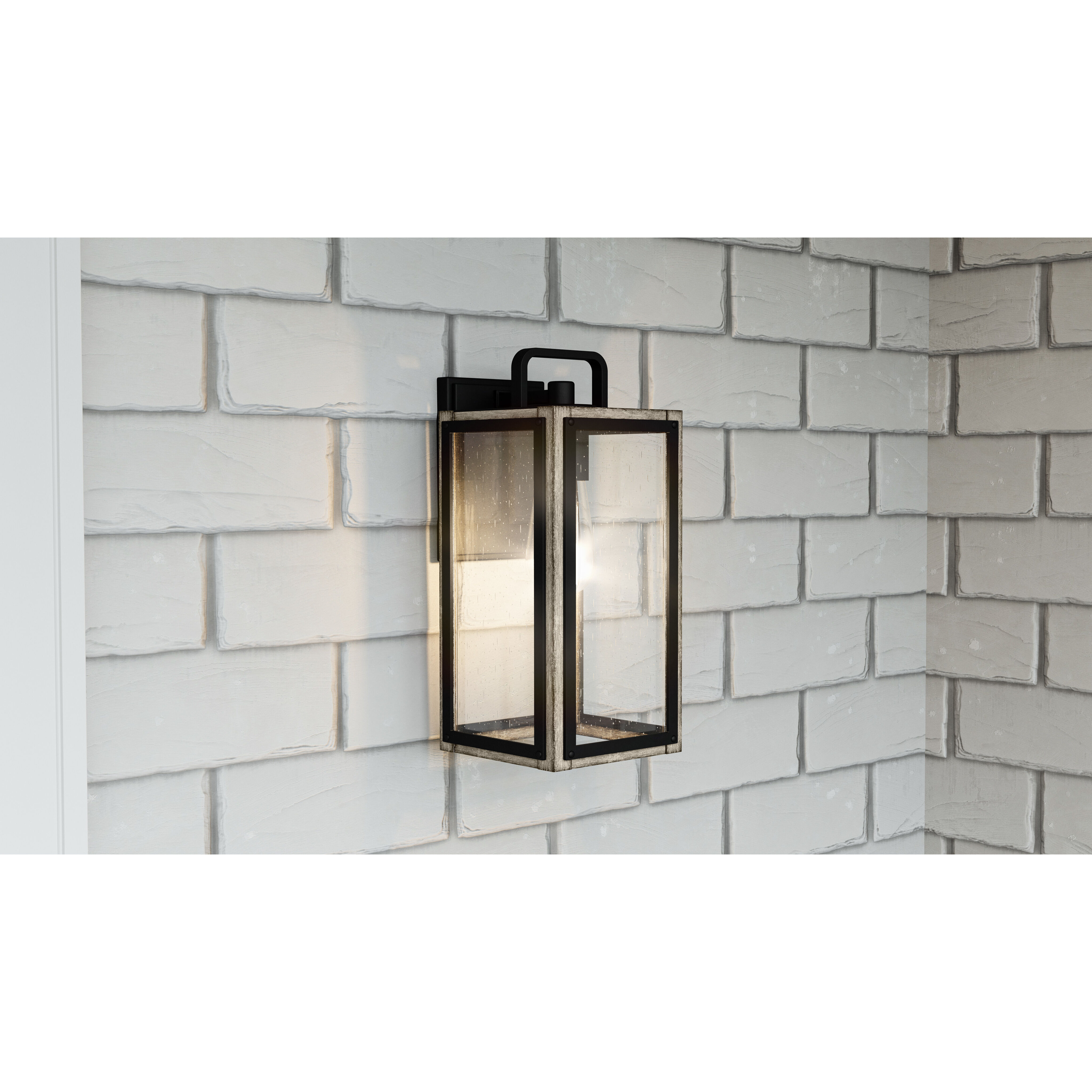 Bramshaw 1 Light 14 inch Matte Black Outdoor Wall Lantern