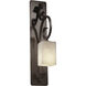 Clouds 1 Light 5 inch Dark Bronze Wall Sconce Wall Light in Square with Flat Rim, Incandescent, Square w/ Flat Rim