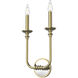 Peabody Wall/Vanity Light Wall Light in Vintage Brass