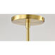 Collins 14 inch Brushed Brass Pendant Ceiling Light