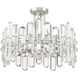 Bolton 4 Light 20.75 inch Polished Nickel Semi Flush Ceiling Light