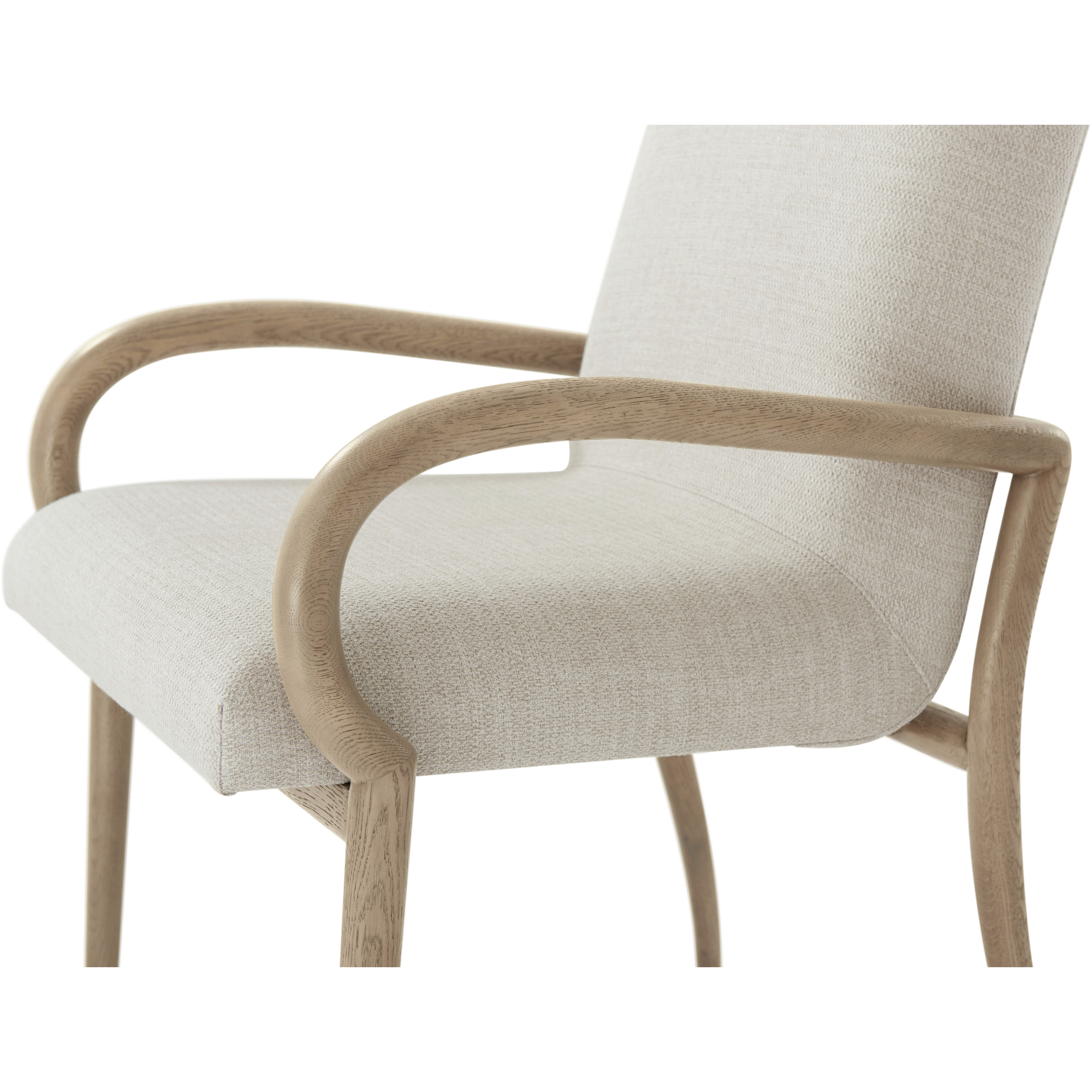 Catalina Dune Dining Chair, Wooden, Upholstered