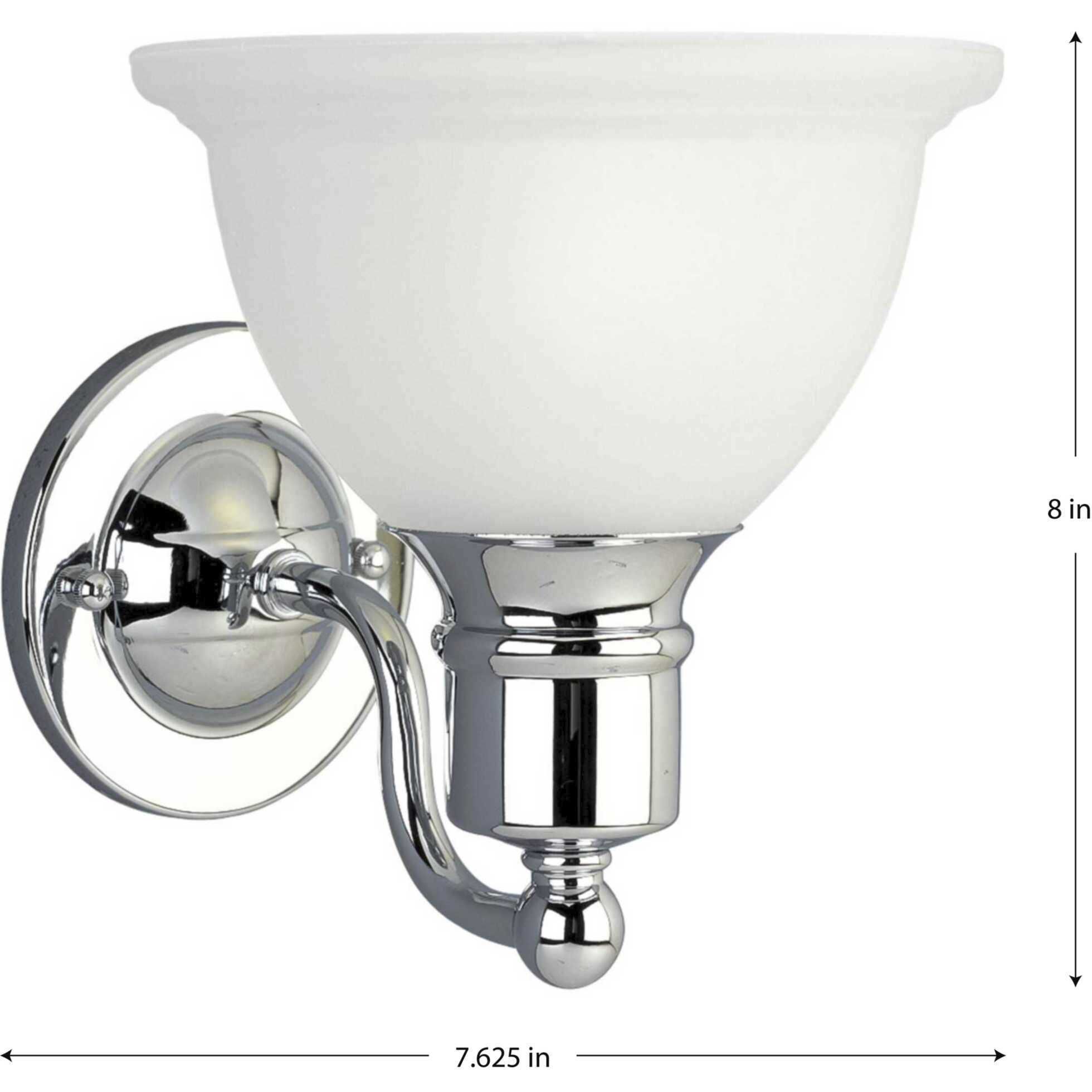 Beacher 1 Light 7.63 inch Polished Chrome Bath Vanity Wall Light