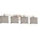 Textile LED 33 inch Brushed Nickel Bath Bar Wall Light